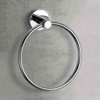 Towel Ring Modern Round Chrome Towel Ring Gedy 5070-13